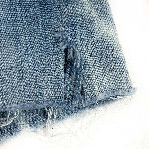 CURRENT/ELLIOTT Denim Cut-Off Shorts City Blue Jean Bleach Destroyed sz 26 - Picture 3 of 5